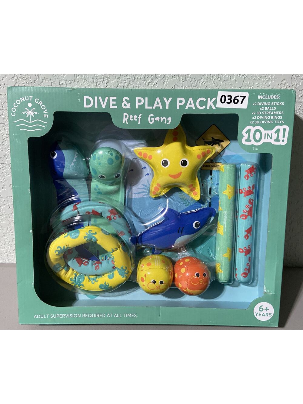 Coconut Grove Dive & Play Pack Reef Gang Pool Water Games Toys Diving Skills NEW